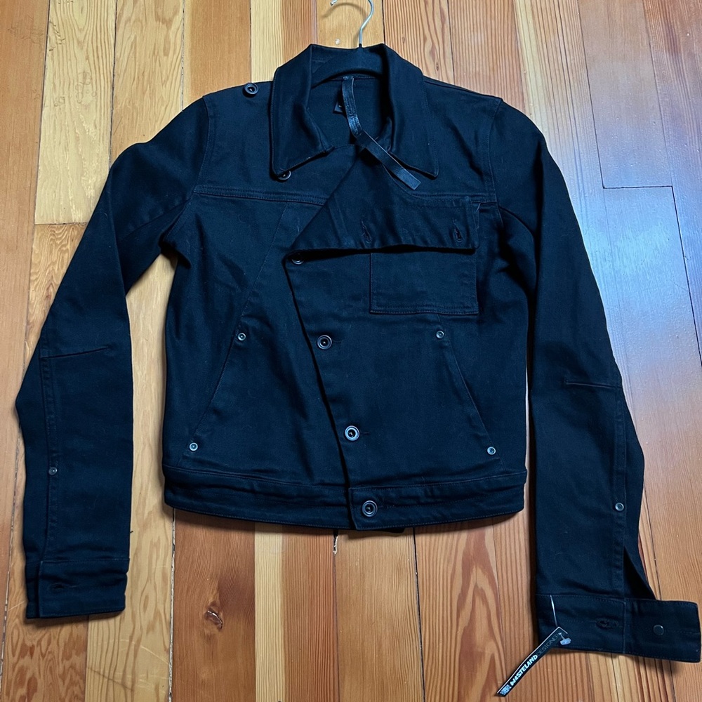 Barbara I Gongini asymmetrical denim jacket